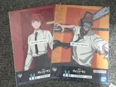 チェンソーマン H賞 クリアポスター デンジ マキマ