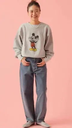 Champion ミッキーマウス スウェット グレー　コラボ