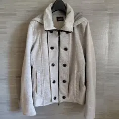 ニコルクラブ　フォーメン　スエットジャケット　ブルゾン　ライトグレー