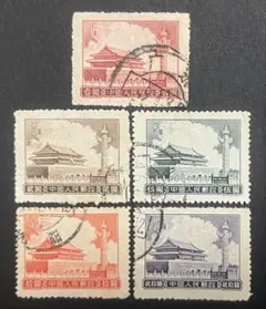 銭単位切手 (レア) 1951年 五重塔航空 5種完 - メルカリ