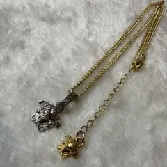 ヴェルサーチ正規　メリュウーサ特大チャーム美品／極太9ミリ　60センチネックレス ヴェルサーチ メリューサ特大チャーム／極太9ミリネックレスサービス