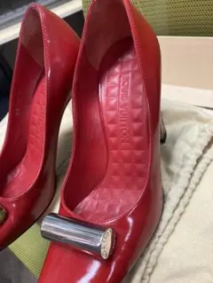 LOUIS VUITTON エナメルヒール　赤　RED 34