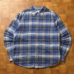WEATHERPROOF ネルシャツ チェック ブルー系 ボタンダウン アメカジ