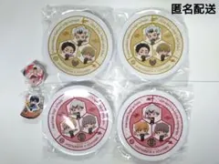 くら寿司　ハイキュー寿司皿　4枚　＆ビッくらポン(缶バッジ・めじるしチャーム)