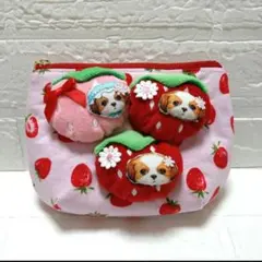 お値下中！！コヤンイサムチョン☆大きめころりんポーチ　アンコ　ぷっくりいちご