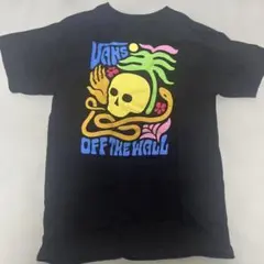 値下げ❗️古着　ヴィンテージ　VANS スカル グラフィック Tシャツ M 黒