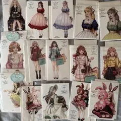 hwara様のみ約250枚人物女の子ステッカーまとめ売り