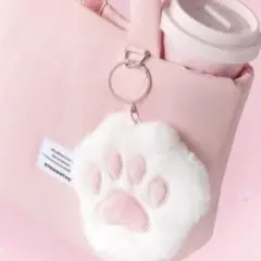 韓国 スタバ ベアリスタ ねこ 肉球 巾着 キーホルダーのサムネイル