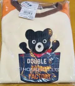 DOUBLE.B クマ刺繍 トレーナー 130