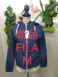 新品タグ付 13800+税 フィラ レディース パーカーM 紺