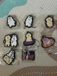 おぱんちゅうさぎ きみまろ んぽちゃむ ストラップ 8個セット