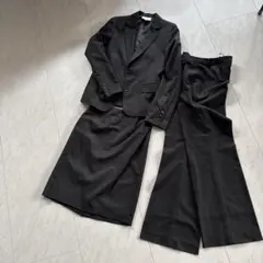 黒 ストライプ柄 スーツ 3点セット　ビジネス