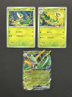 ツタージャ ジャノビー ジャローダex RR デッキパーツ 進化ライン