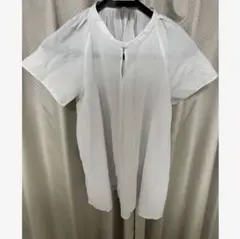 無印良品　フレンチスリーブブラウス　チュニック