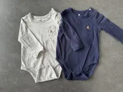 baby gap 長袖ロンパース 2枚セット　6-12m 70-75