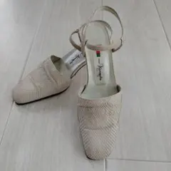 銀座かねまつ　パイソンストラップ付き 22.5