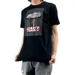 新品 アキラ バックトゥザフューチャー マーティ デロリアン パロディT 
