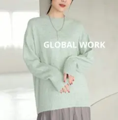 グローバルワーク　ニット　ミント色