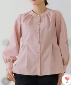 週末お値下げ【未使用】SONO☆フレアブラウス　ピンク