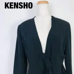KENSHO ケンショ 長袖 ミニワンピース ブラック ヴィンテージ　D4