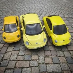 ◆フォルクスワーゲン◆　ニュービートル　ミニカー3台セット