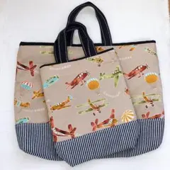 大特価！！ハンドメイド！レッスンバッグ・シューズバッグセット