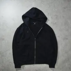old UNIQLO ジップパーカー 短丈 ボックス ブラック y2k