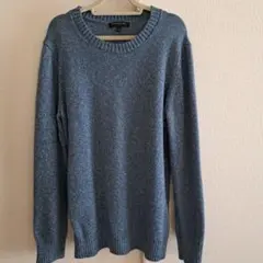 BANANA REPUBLIC クルーネック ニット ブルー M