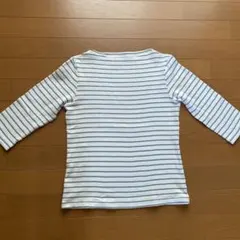無印良品ボーダー　七分袖 Tシャツ Lサイズ