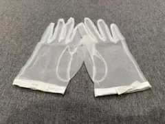 ホワイトシースルーウェディンググローブ