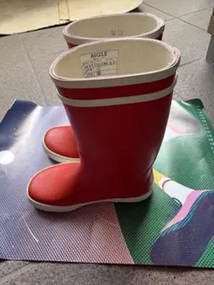 AIGLE×リバティ コラボレインブーツ エーグル AIGLE リバティ コラボ 長靴 レインブーツ 38 動物 植物 2025