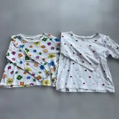 110cm 長袖シャツ　２枚セット