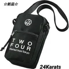 新品☆24Karats☆ 4WAYダブルポーチ スマホショルダー サコッシュ