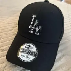 NEW ERA 9FORTY ブラック ラインストーン　キャップ