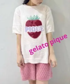 新品タグ付♡ ジェラートピケ フルーツジャガードプルオーバー＆ショートパンツ ジェラートピケ gelato pique フルーツジャガードプルオーバー