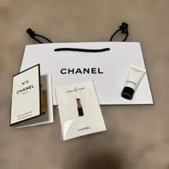 CHANEL N°5 香水サンプル ピンバッジ 美容液試供品 紙袋付き