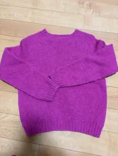 Harley ピンク ウール 長袖セーター