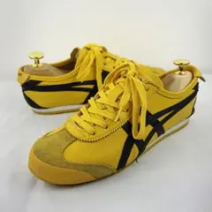 【美品】オニツカタイガー メキシコ66 イエロー×ブラック 23.5cm