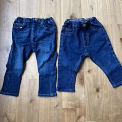 branshes デニムパンツ 80 90 2枚セット