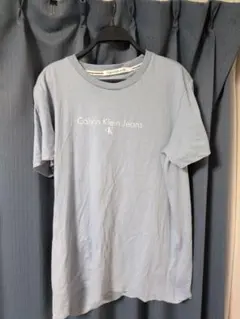カルバンクラインジーンズ メンズ ロゴ 半袖 Tシャツ水色 XLのサムネイル
