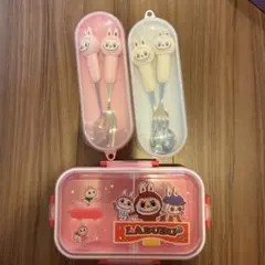 LABUBU お弁当箱 スプーン フォーク セット キャラクターグッズ