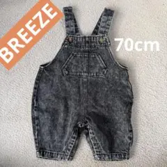 BREEZE オーバーオール ロンパース デニム 70cm ベビー
