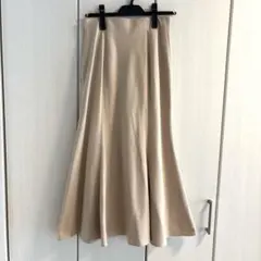 【美品】UNIQLO ユニクロ マーメイドナロースカート ベージュ