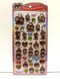【正規品】うるちゅるポップシール　モンチッチ　赤