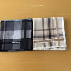renoma MARIO VALENTINO ハンカチ 2枚セット