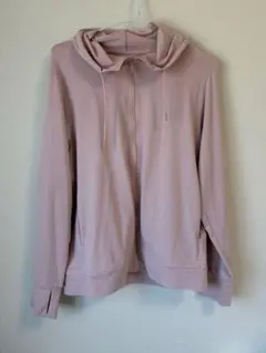 エアリズムUVカットメッシュフルジップパーカ ピンク XL