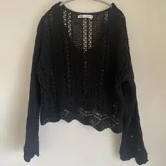 【美品】ZARA 黒ニット