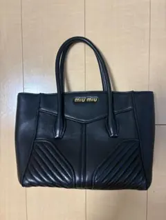 miumiu ハンドバッグ ブラック マテラッセのサムネイル