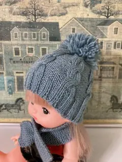 ⑭-2メルちゃんニット帽子　単品