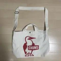 CHUMS チャムス　トートバッグ 帆布　アイボリー　生成色